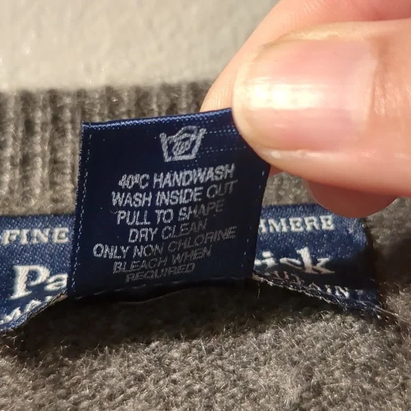 L Paul Fredrick 100% Cashmere Fine 2 Ply 44 - Picture 7 of 8